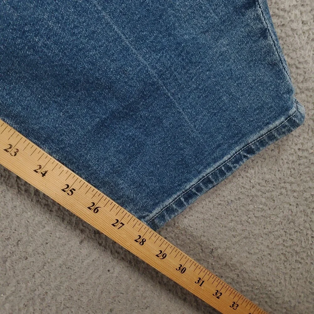 New Eloquii The Barrel Jean Womens 20 Blue Wash High Rise Stretch Comfort Denim - Picture 6 of 13